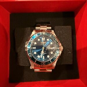 NEW still in the plastic wrap: Invicta Blue and Silver Men's Watch